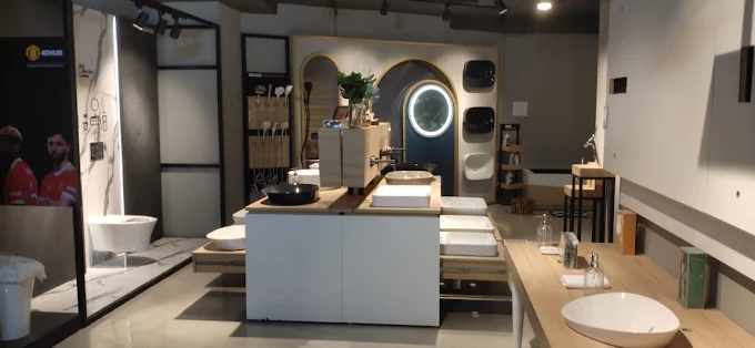 Modern sanitaryware and bathroom vanity showroom Hyderabad